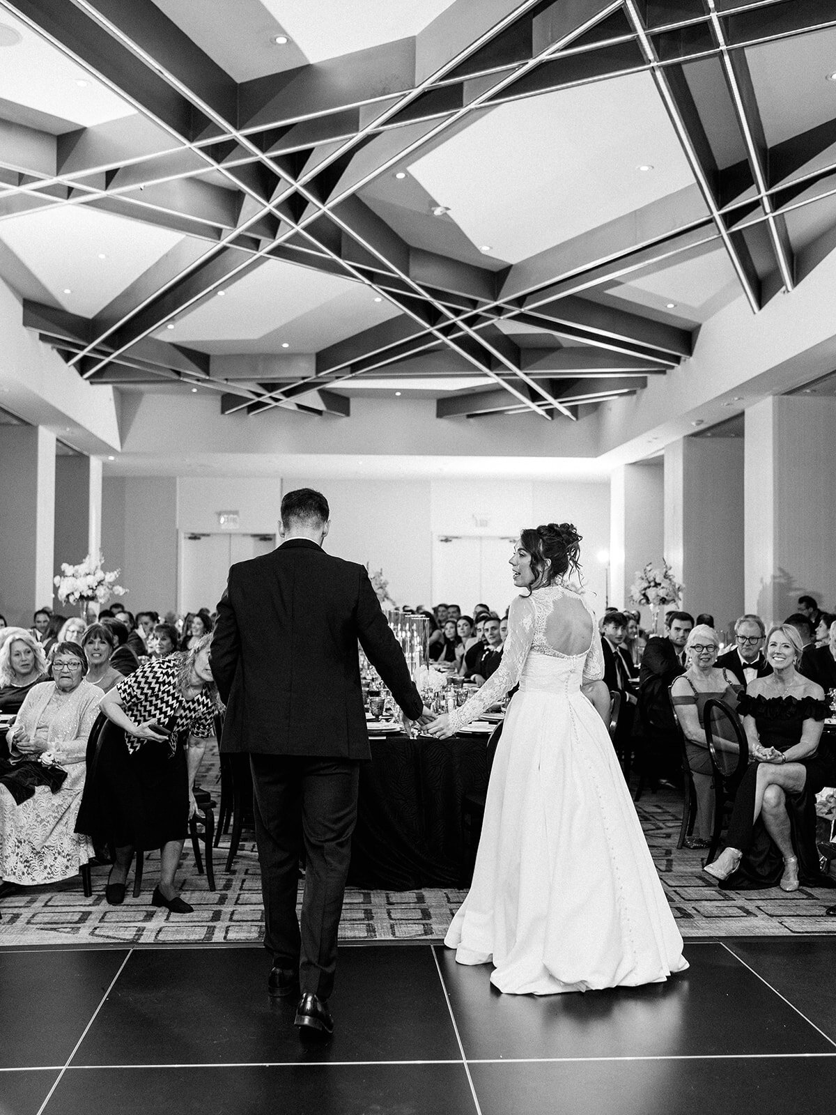 Bride and groom at their wedding reception at Hotel Washington wedding