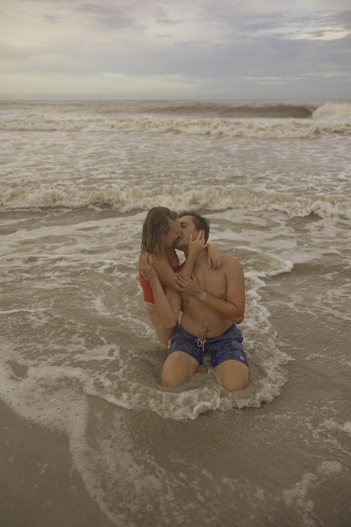 couples beach session st augustine florida