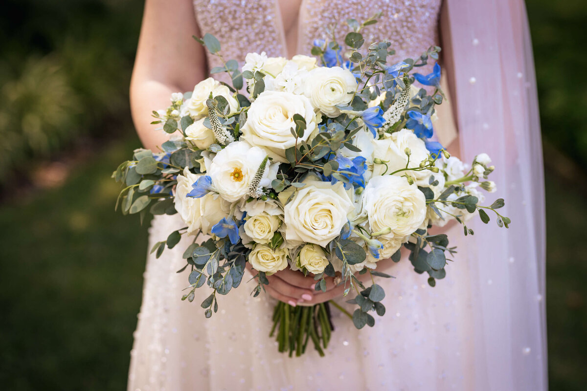 Wedding Bouquet White Roses