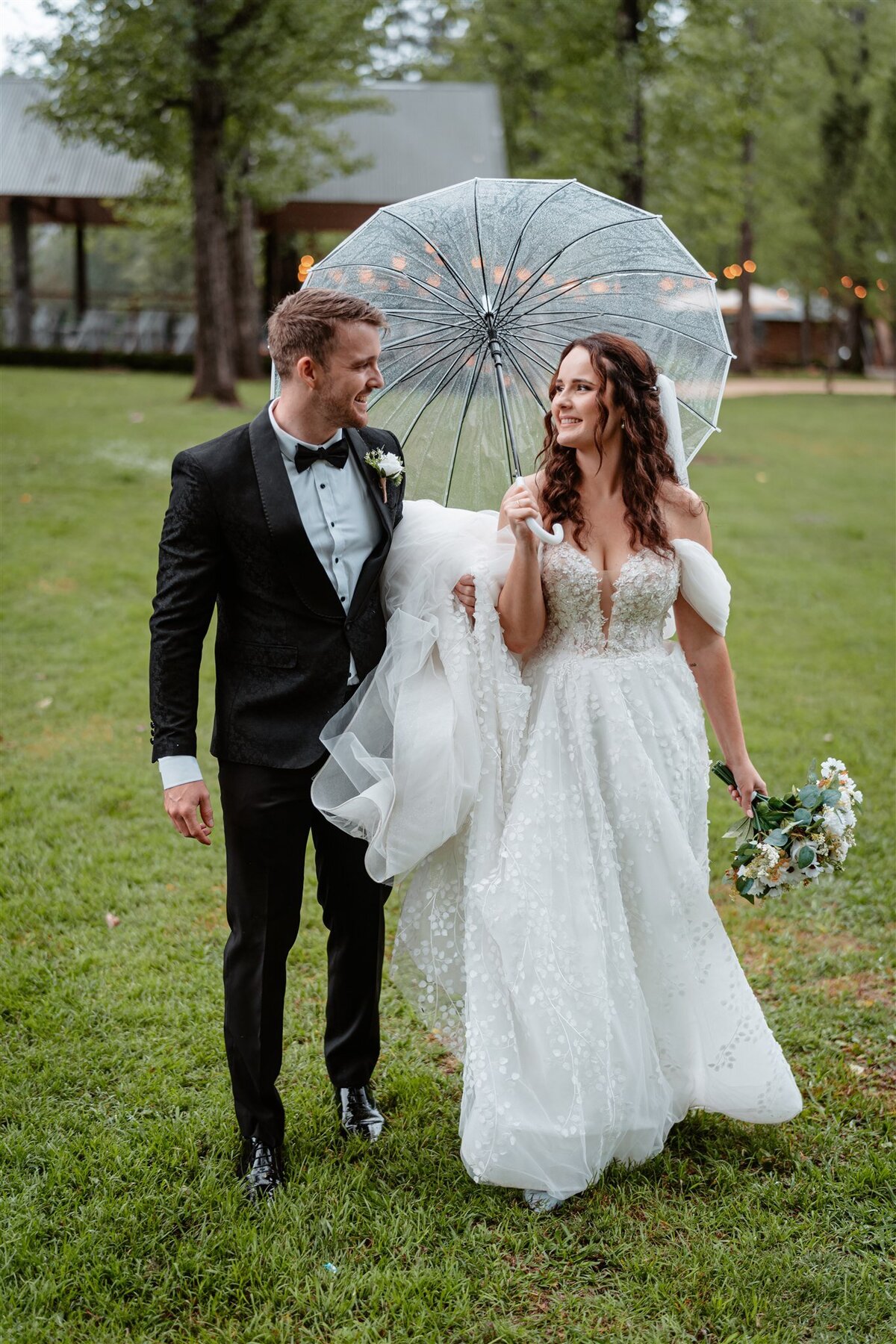 Capture the love and joy of a newlywed couple in their stunning wedding photoshoot.