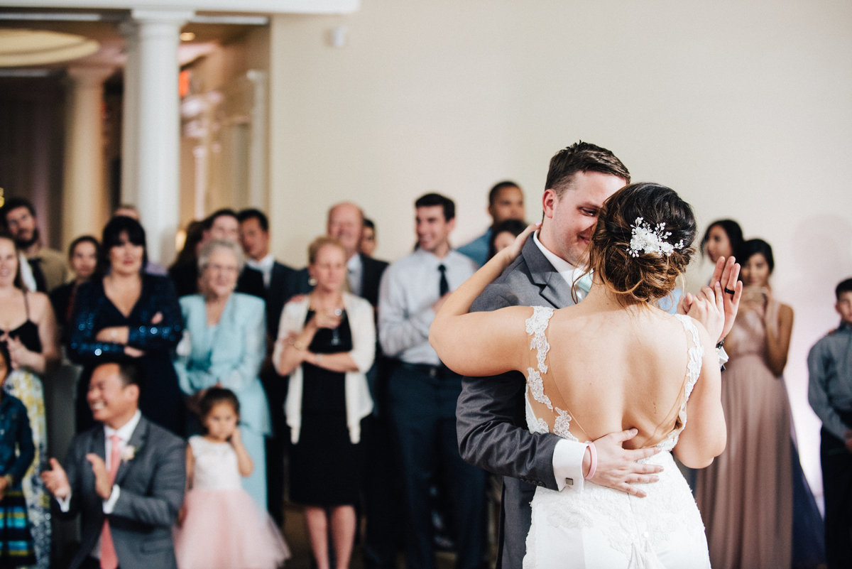 Newly married first dance