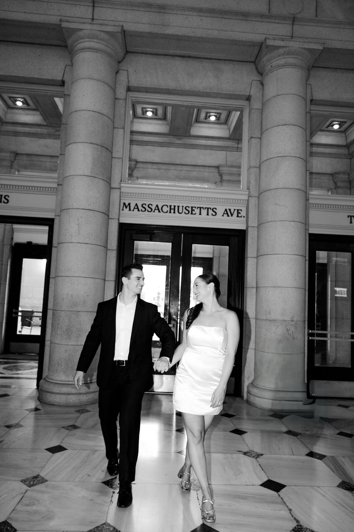 Alexa  Kyle DC Union Station Engagement Session_DC Wedding Photographers_0036