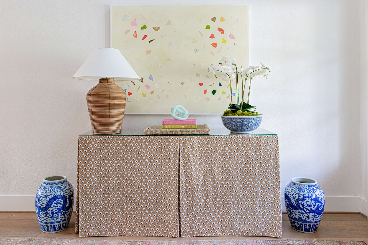 oyster creek studios aryns home lamp and table decor with painting