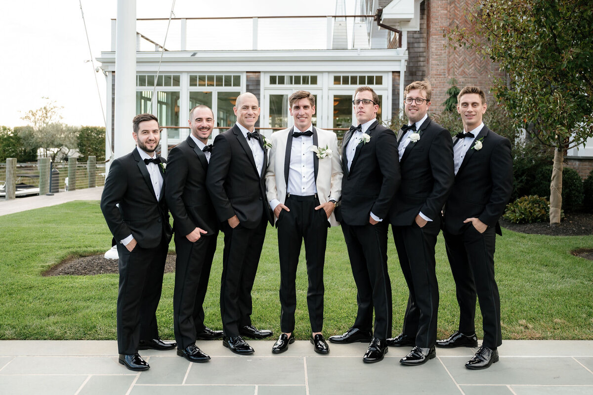 Groom Party Portrait by Lisa Blanche Photography