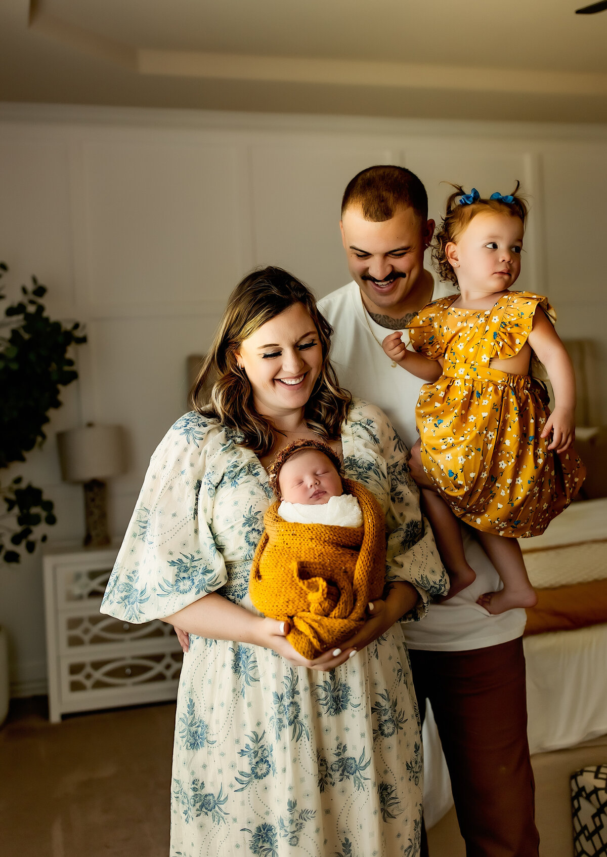 Lifestyle newborn session in home | Burleson, TX Newborn Photographer