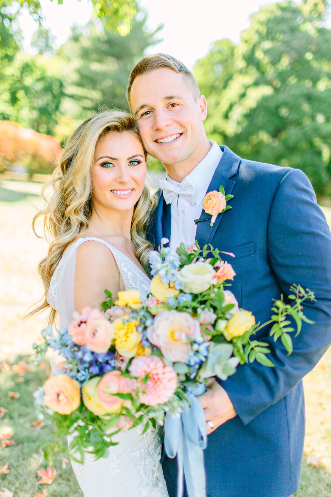 Kate-Murtaugh-Events-wedding-bride-groom-first-look-summer-flowers-MA-event-planner