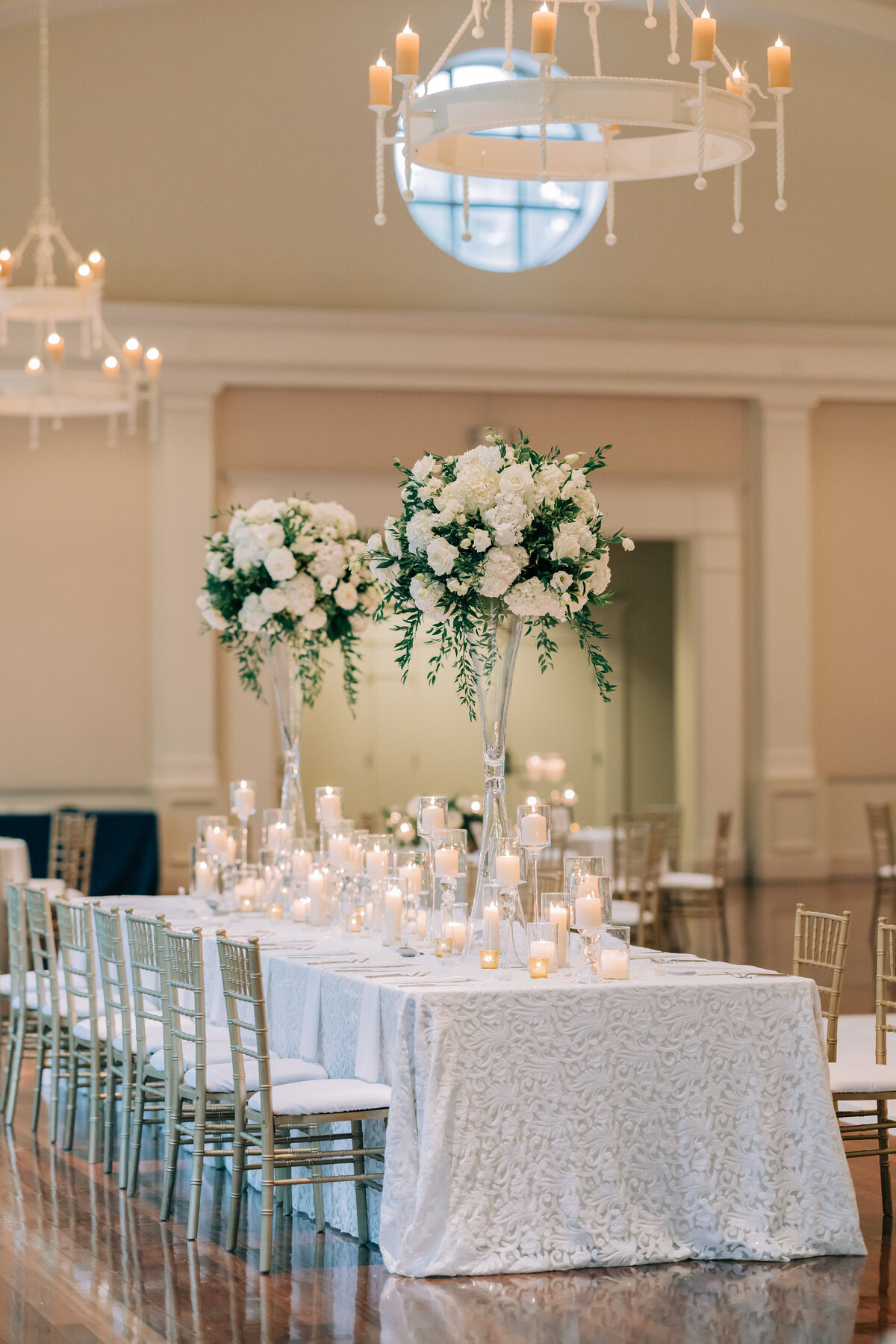 Reception Hall at the Atlanta Historical Society beautiful table scapes