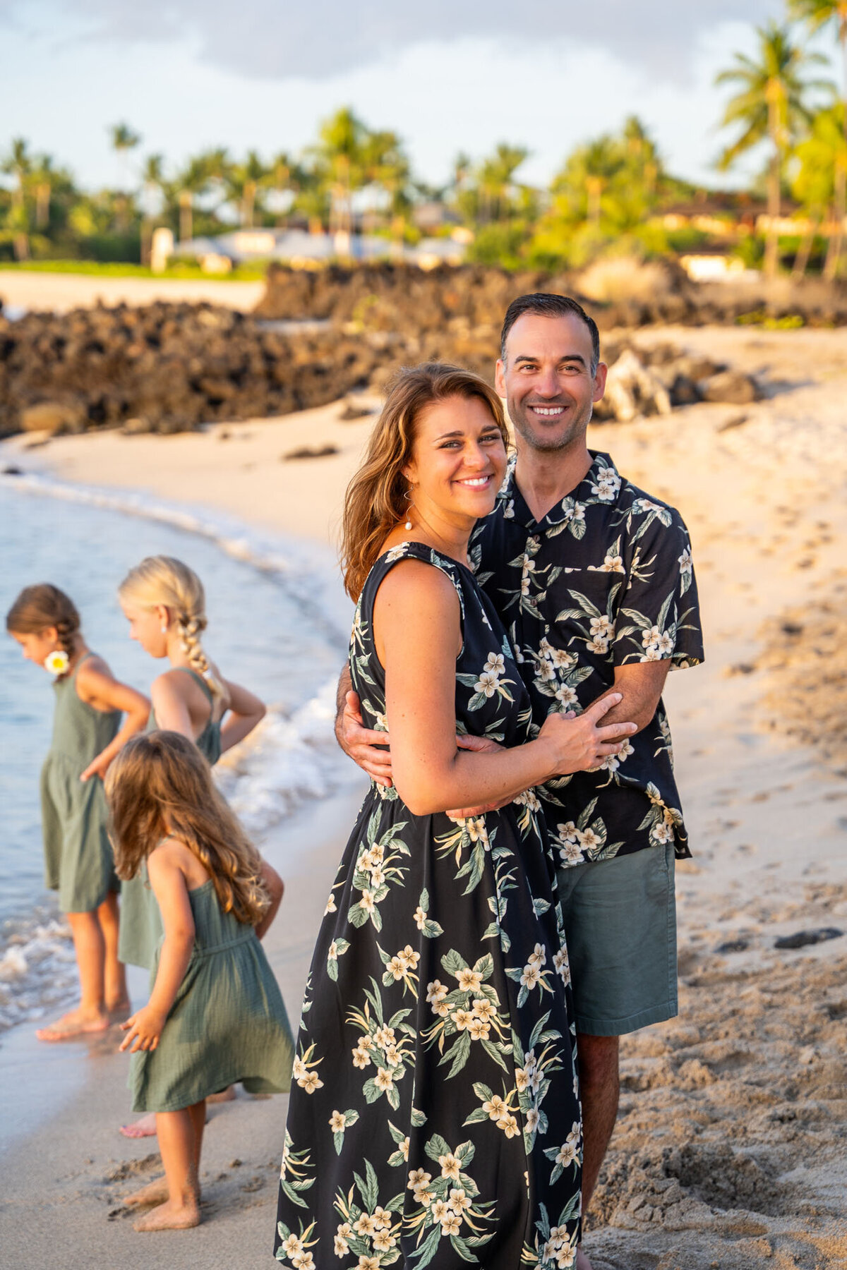 Kukio beach hawaii family portraits