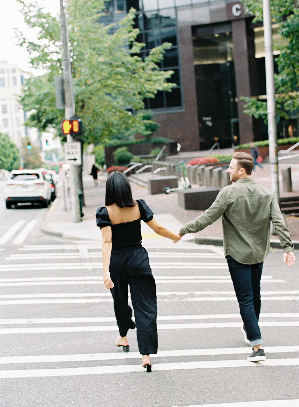 Seattle Downtown Engagement Session Tetiana Photography 