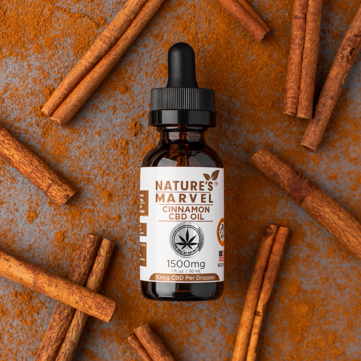 Nature's Marvel flavored CBD oil.