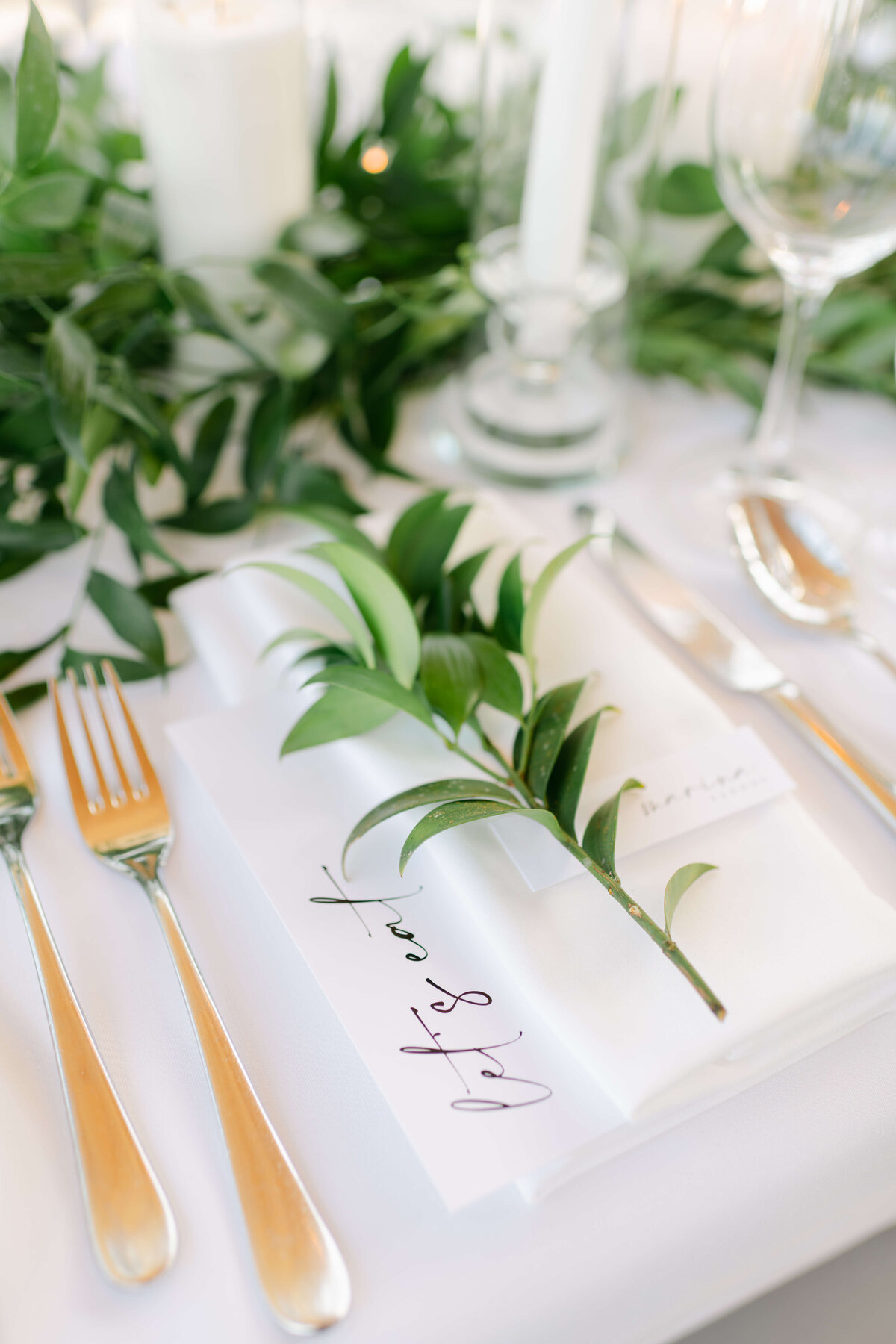 Place Setting with Greenery