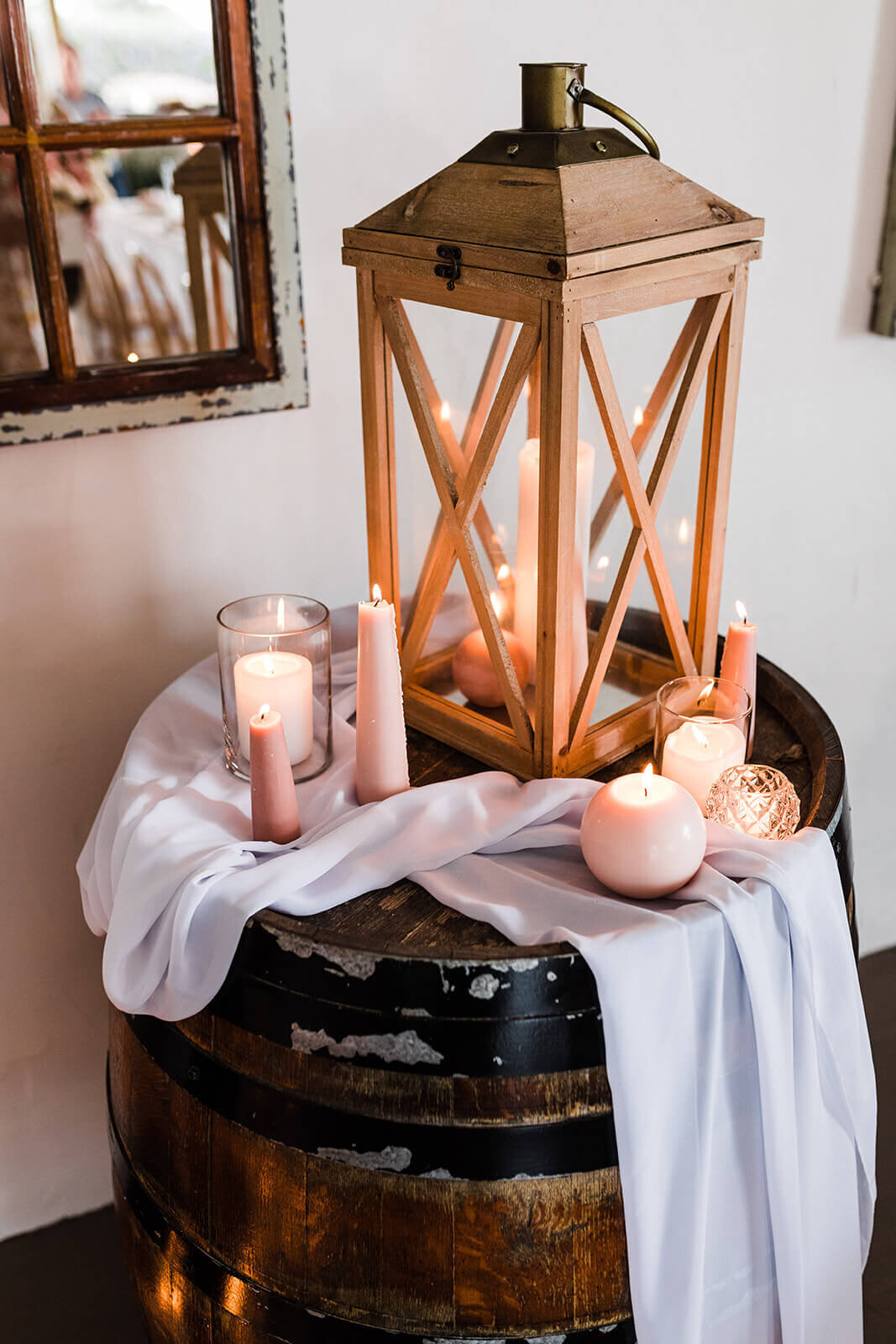 Romantic candlelit wedding Sunshine Coast