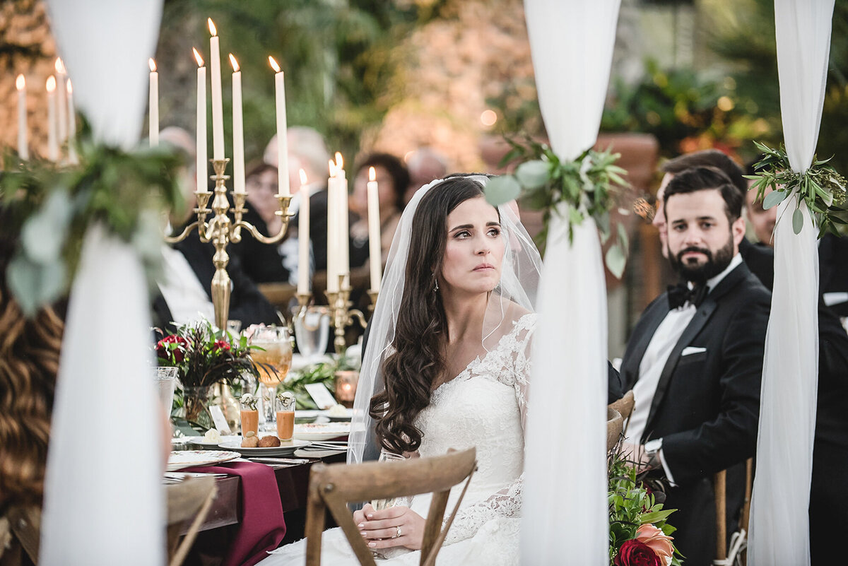 An elegant black tie garden wedding at Planterra Conservatory in West Bloomfield Michigan provided by top rated Metro Detroit wedding photographer Kari Dawson19