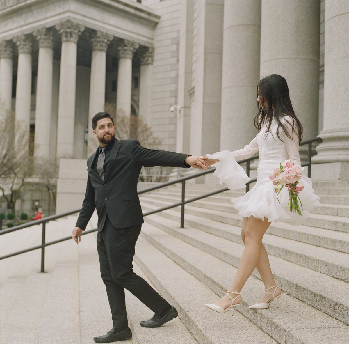 nyc analog portrait photographer, nyc elopement photography, film photographer in nyc, new york city analog photography