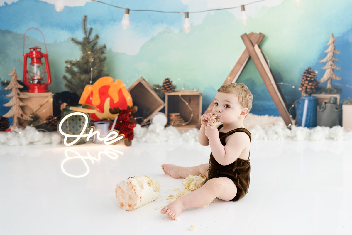 Cake Smash and Splash - Logan-44