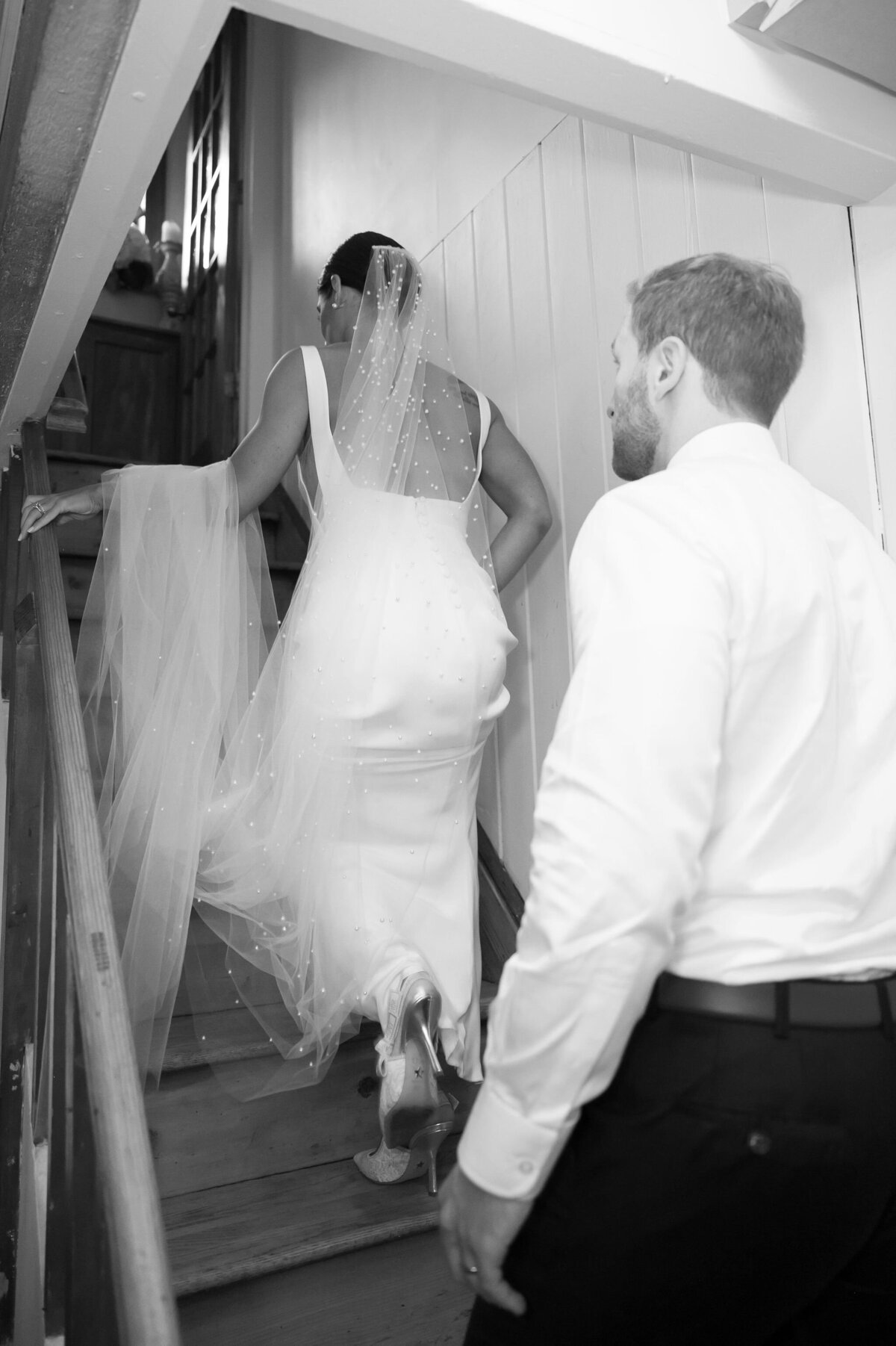 Bride and Groom Portrait by Lisa Blanche Photography