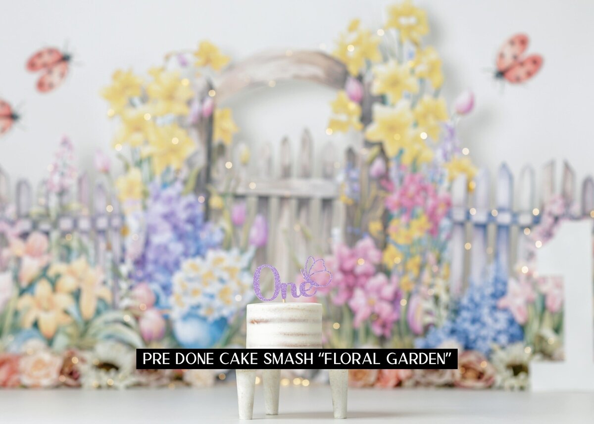 Cake Smash Floral Garden