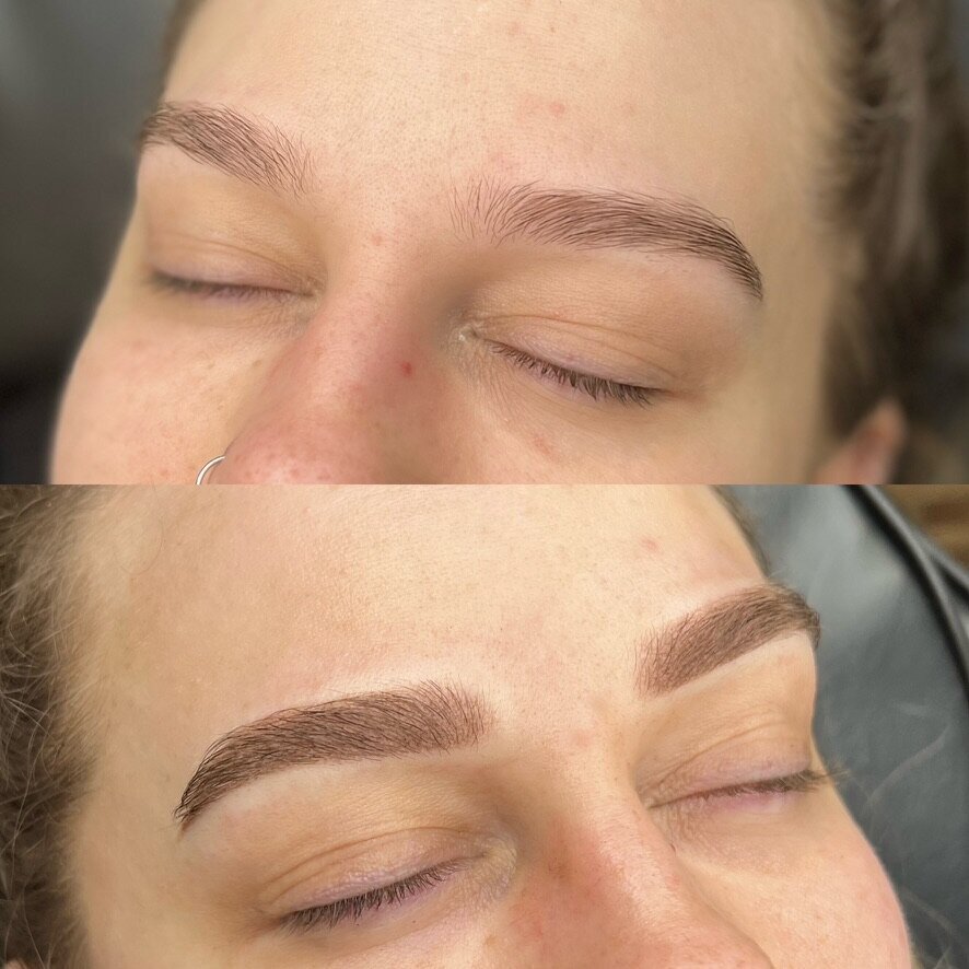 before and after photos of powder brows