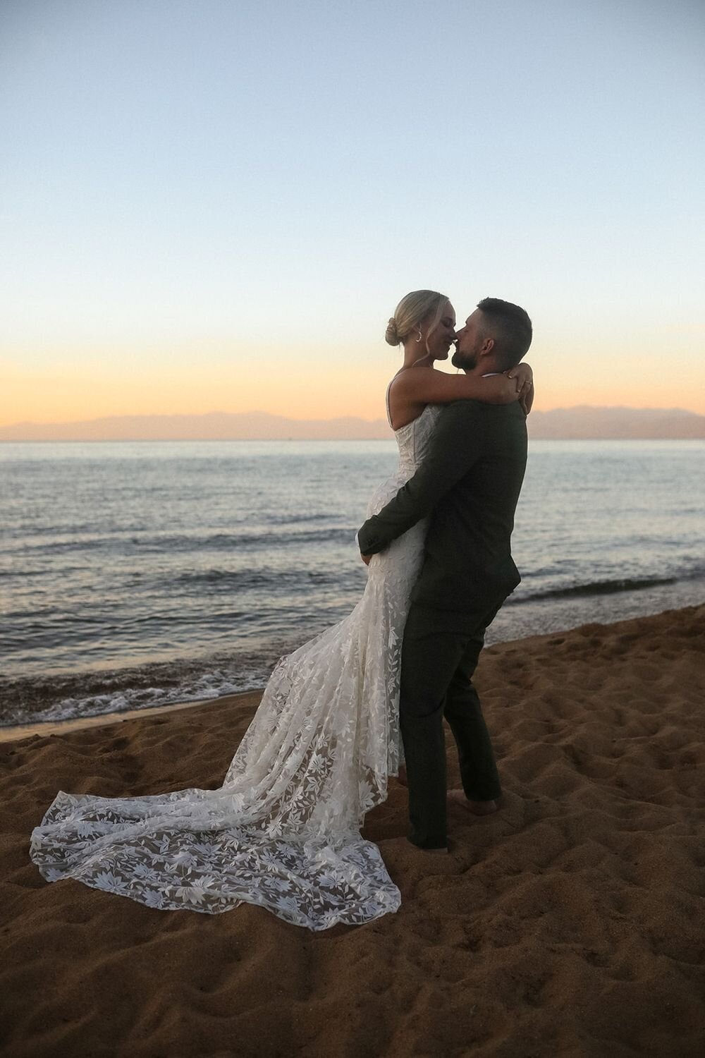 Haley + Taylor South Lake Tahoe Backyard Beach Elopement34