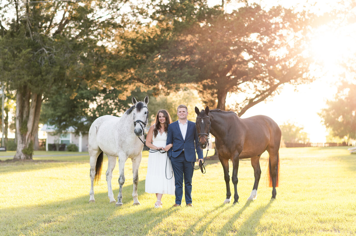 Ocala Equine Engagement Photos - K&J-1