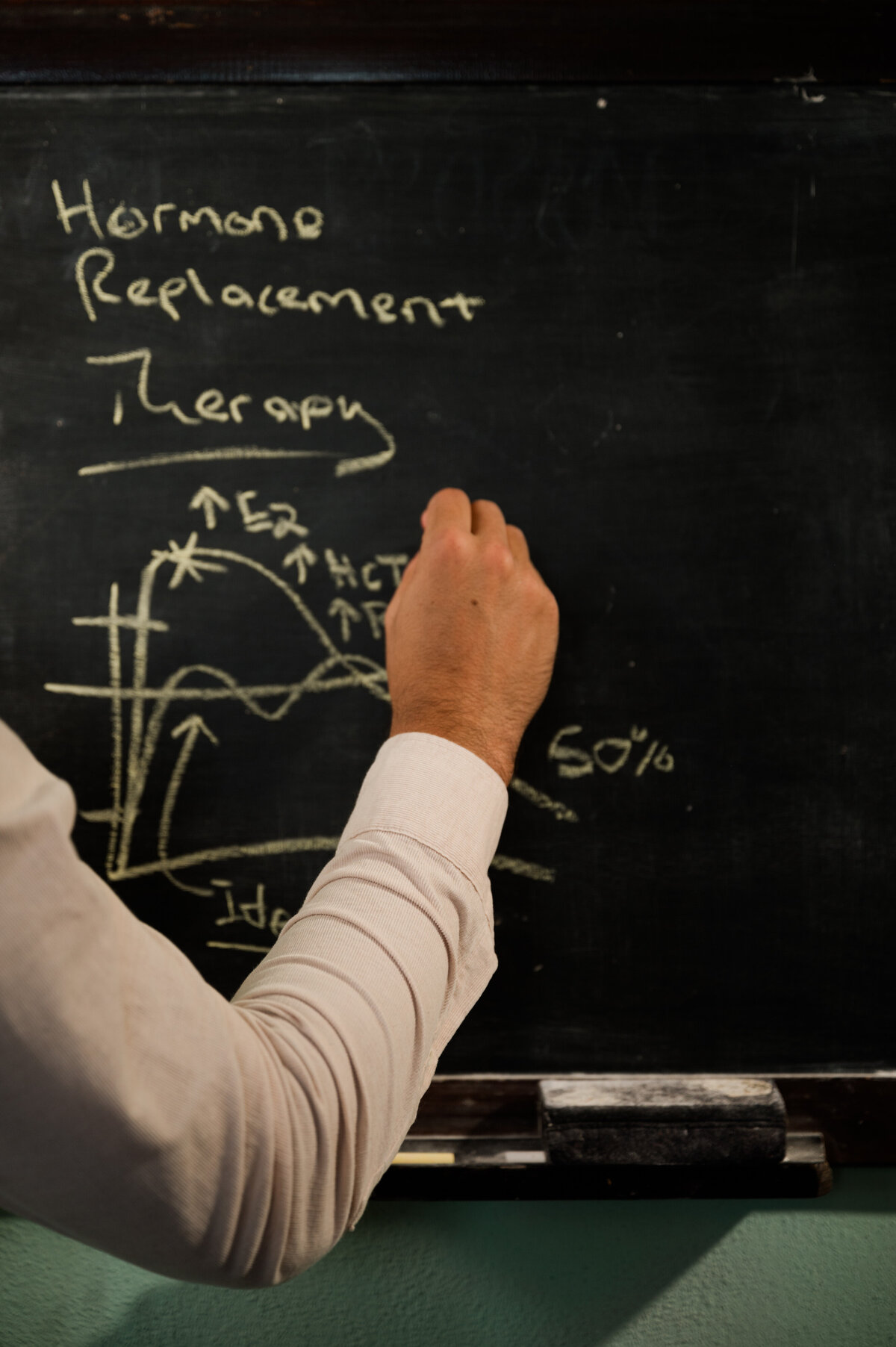 Close-up of Nico Misleh’s tools and vintage props symbolizing his expertise as a nurse practitioner