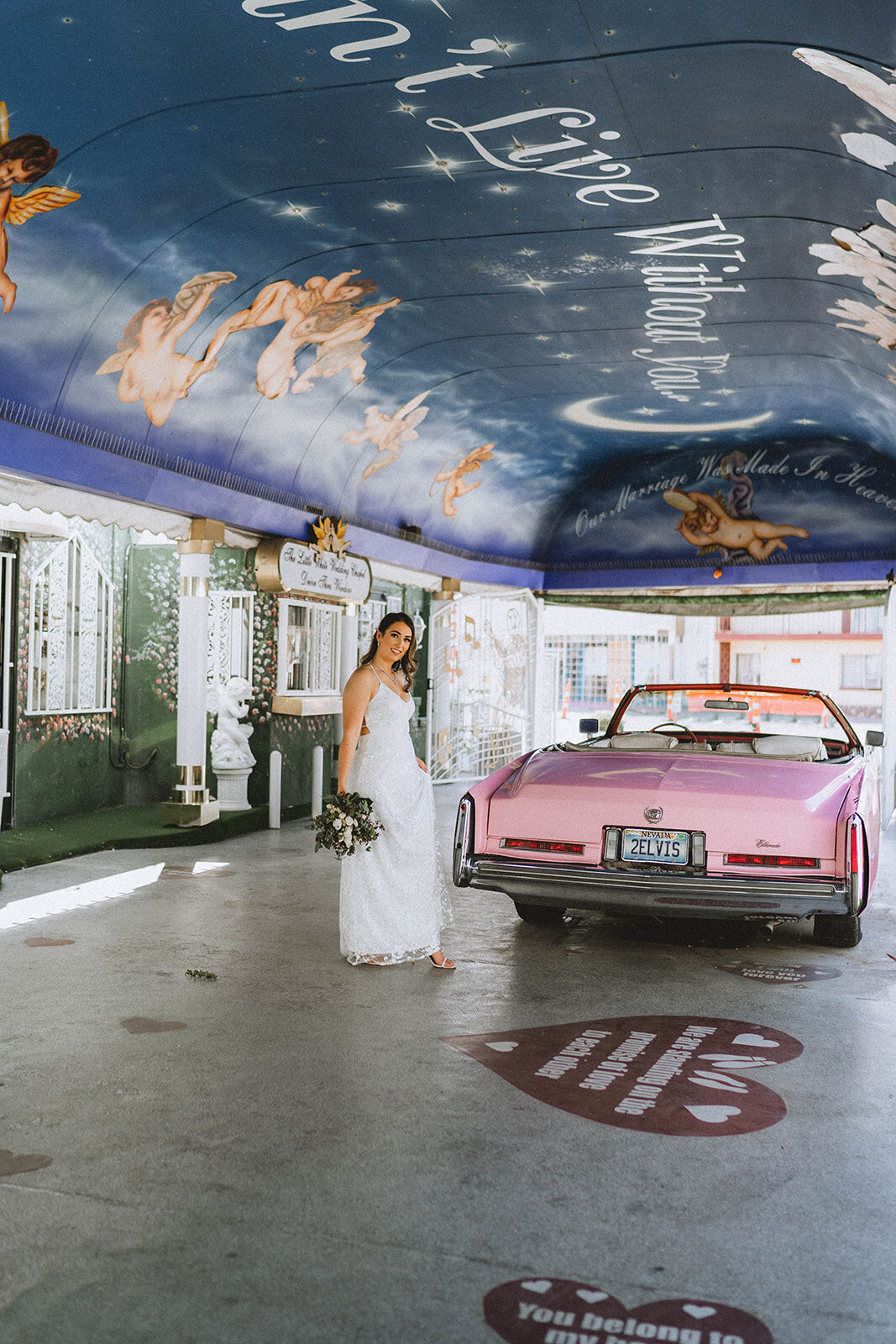 A Little White Chapel Wedding Downtown Las Vegas Elopement Photography Packages Pink Cadilliac-0144