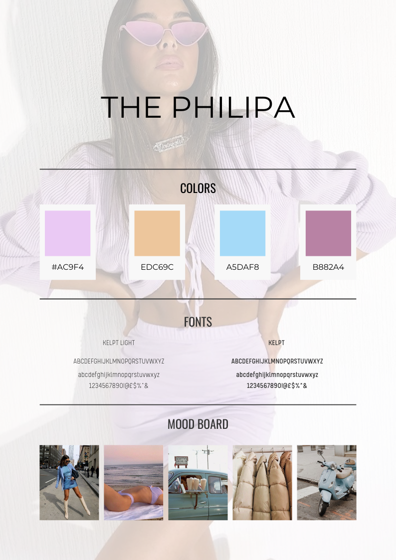 Branding Board Mood Board Template