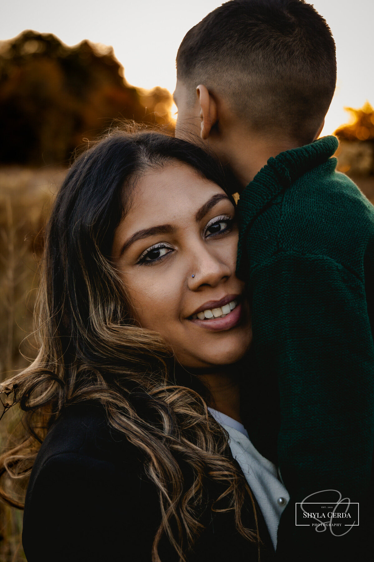 Little boy hugging mom