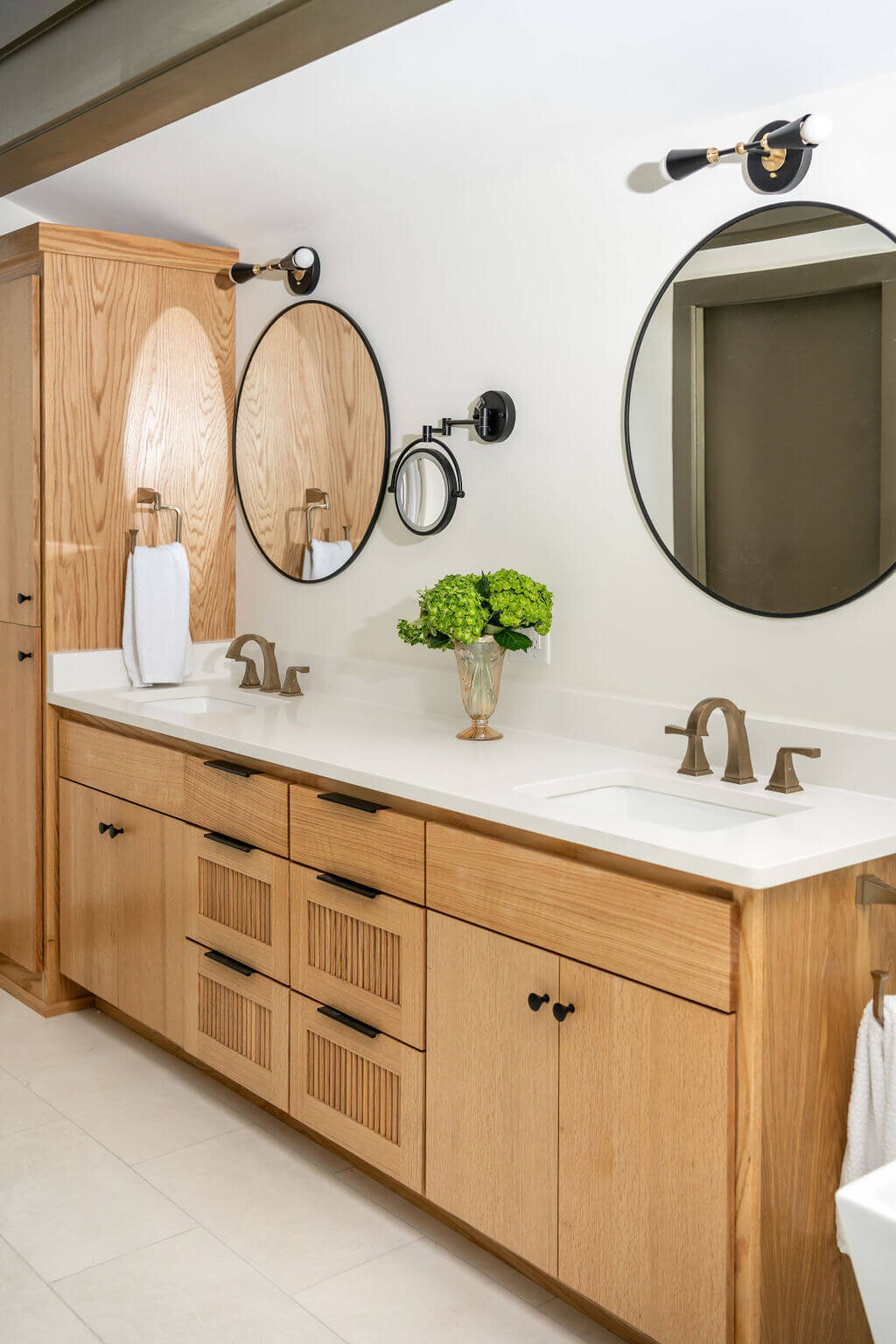 sweet southern home mid mod wooden double vanity