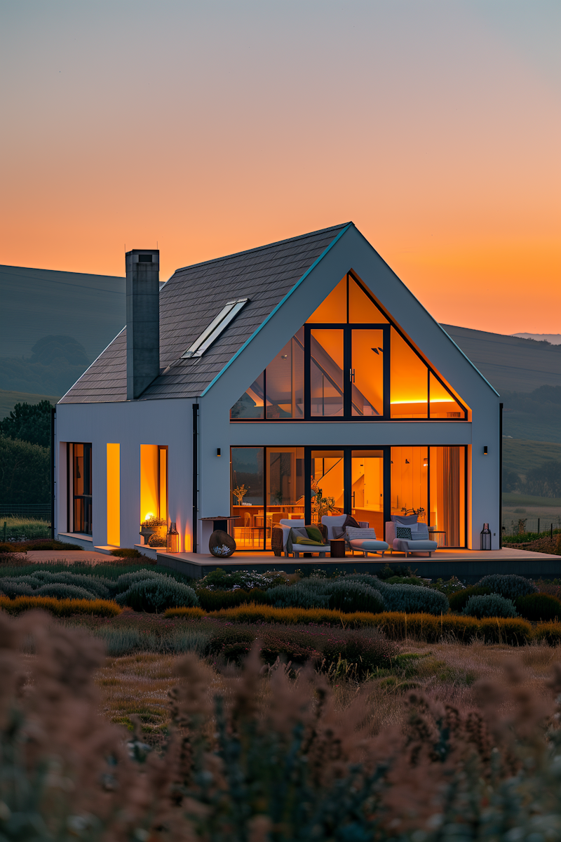 Modern House at Twilight copy