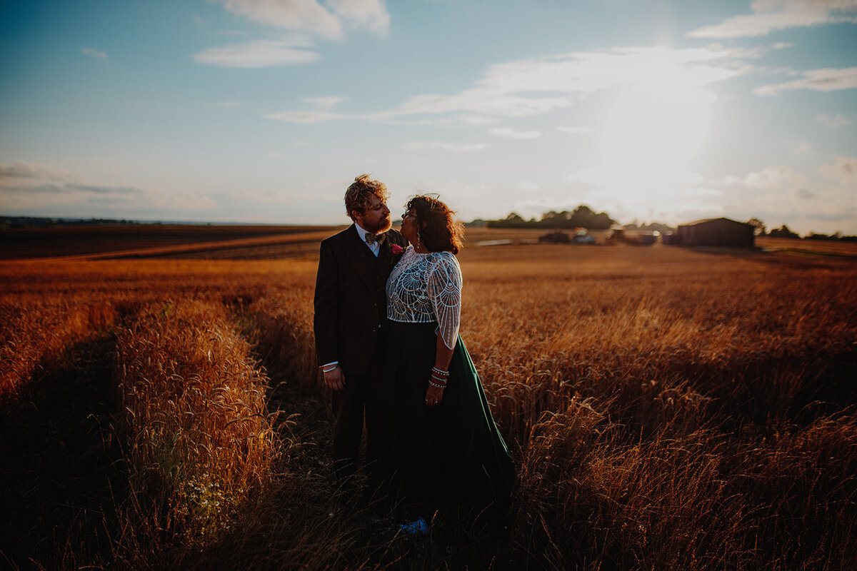 Alternative Wedding Photographer - Lodge Farm Wedding Photographer - Golden Hour - Epping Wedding Photographer