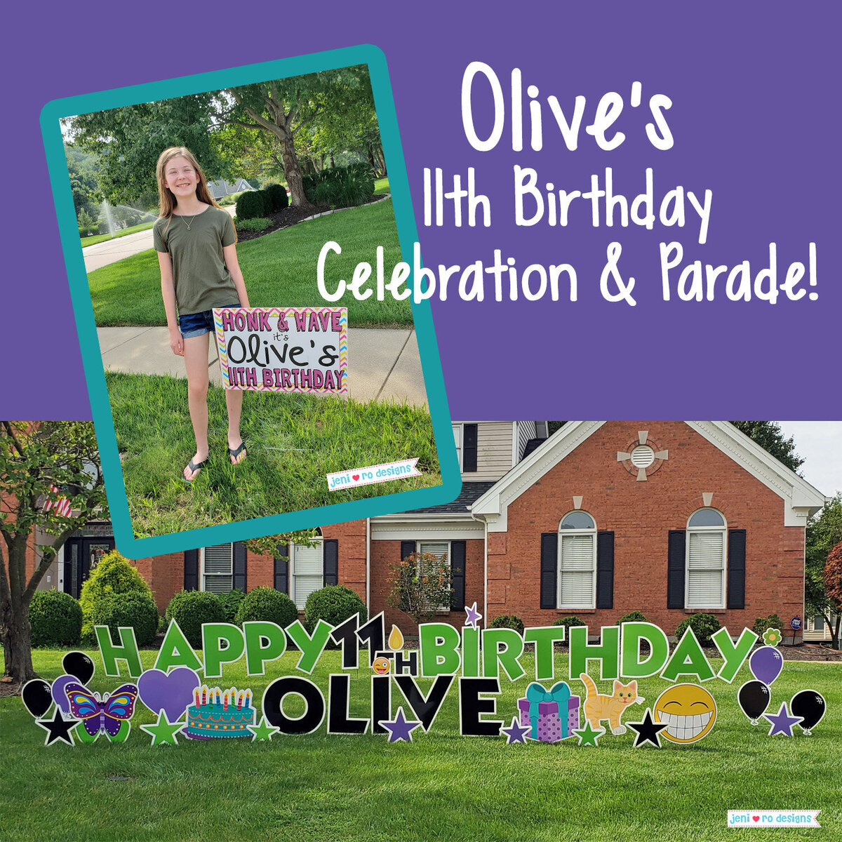 Olive 11th bday invite for insta