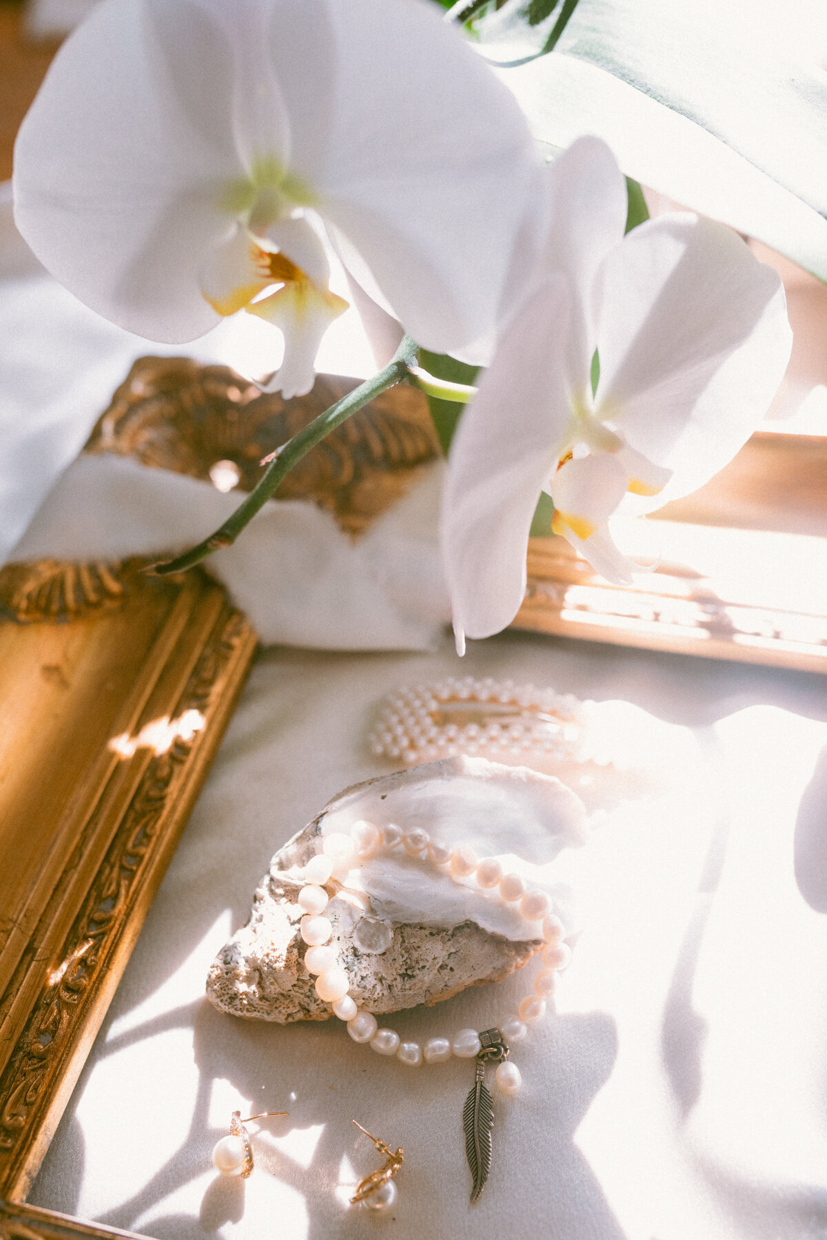 Katherine Krakowski Reno Lake Tahoe Photographer Wedding Flat Lay Oyster and Pearls-55