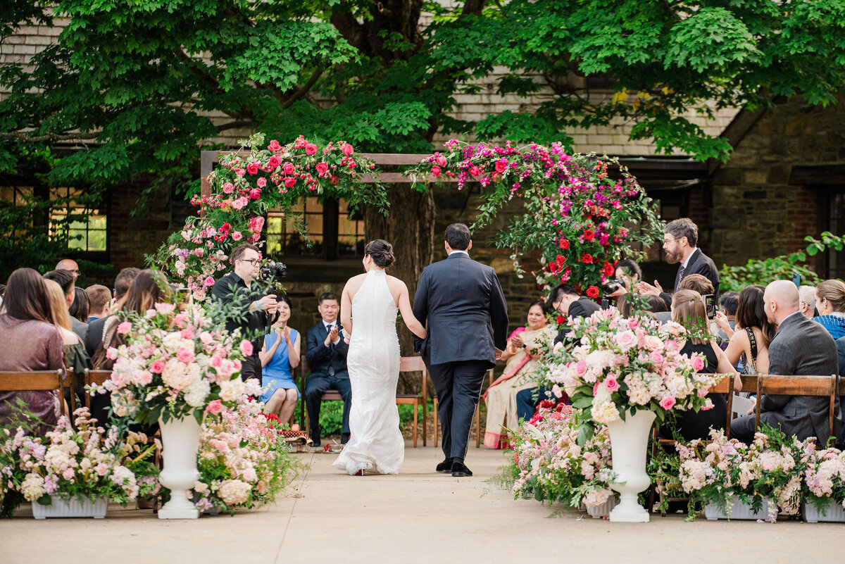 hot-pink-and-light-pink-wedding-ceremony-flowers-wedding-florist-enza-events