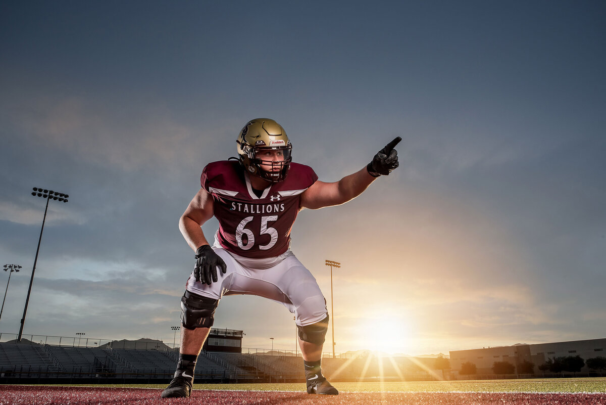 Phoenix Sports Portrait Photographer High School Football Ashley Durham Photography-48