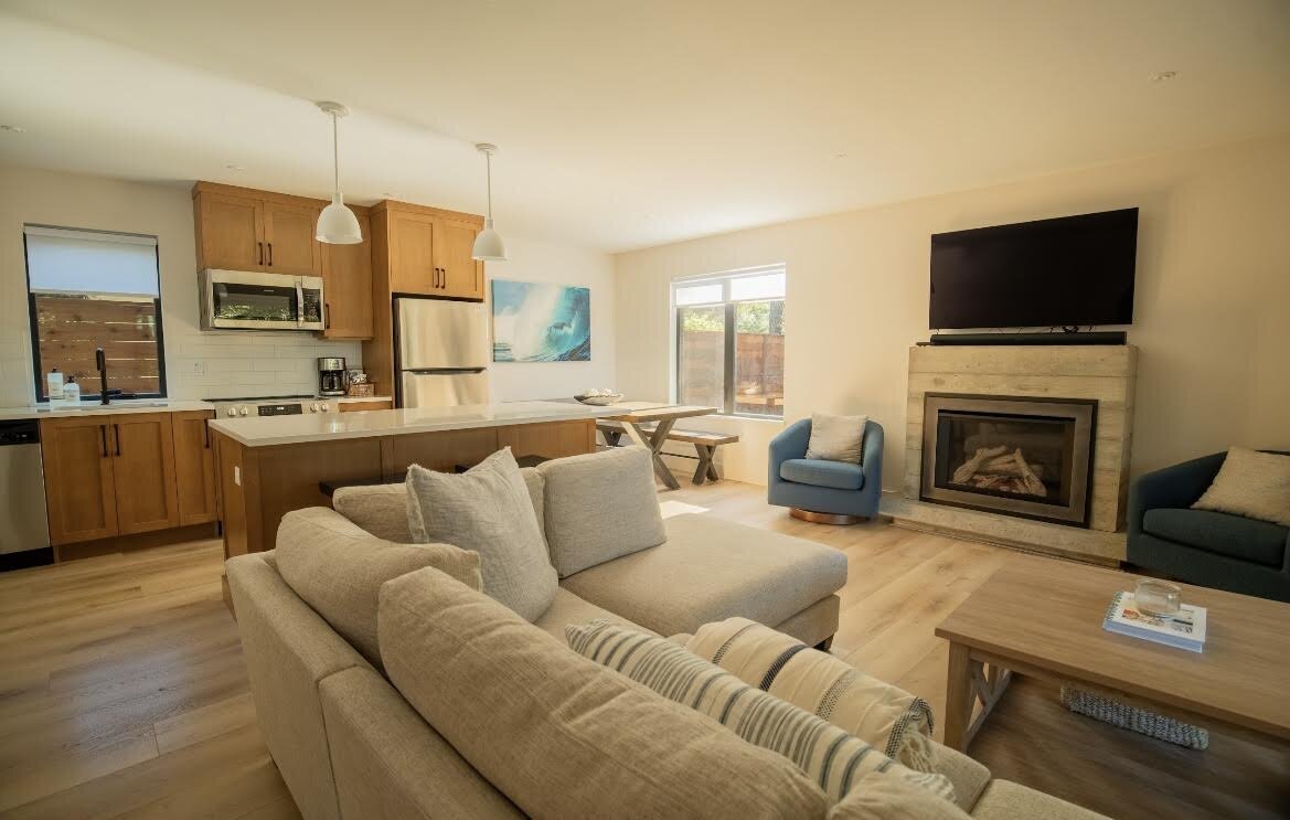 Waves Tofino cottage rendering with hot tub and view of the property