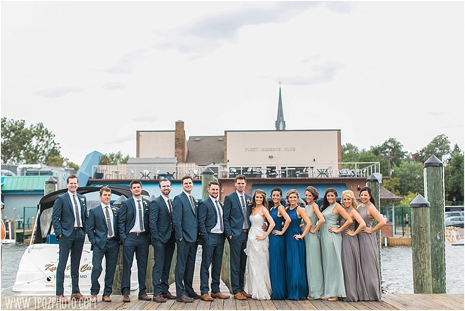 Bridal Party on the Annapolis Docks