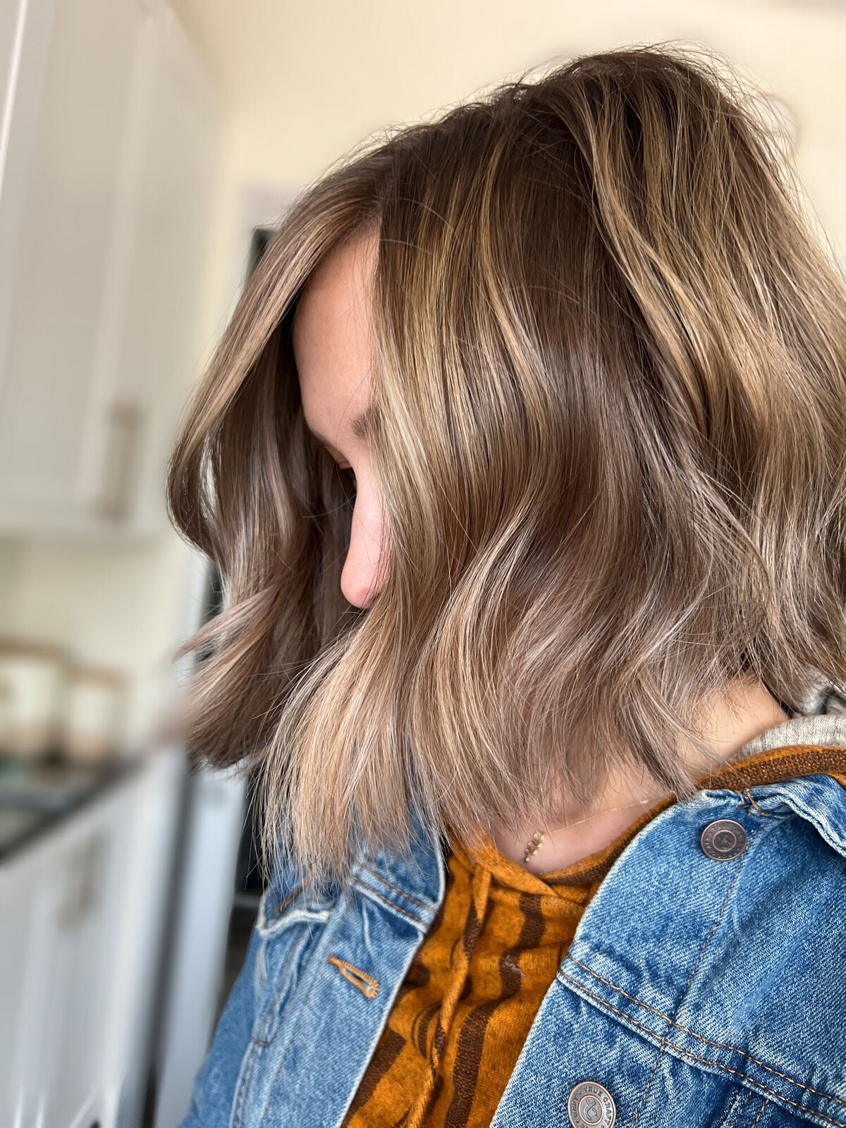 Perch Hair Studio - Lived-in Hair Grey Blending Color Extensions Boulder co Curl specialist in Boulder co - Portfolio 5