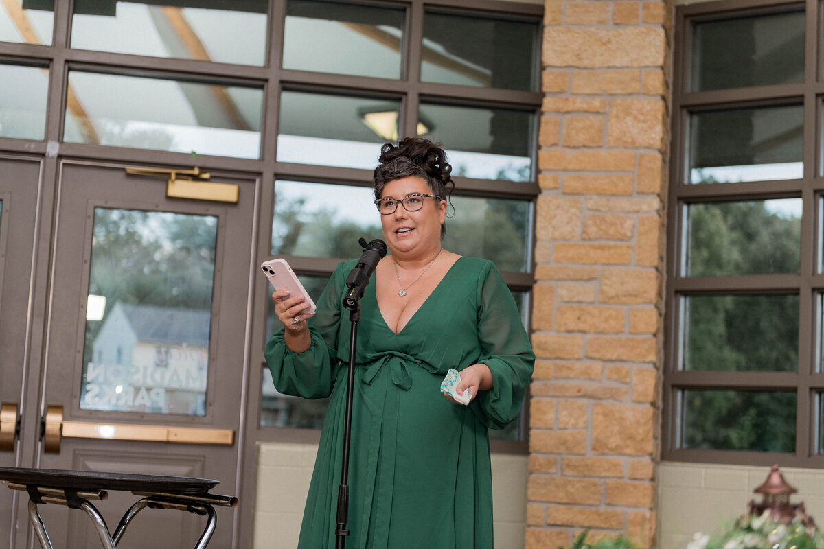 Wedding altar with flower arrangement