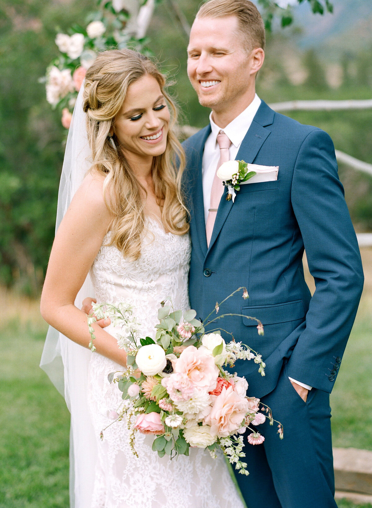 Aspen Wedding Photographer bride and groom