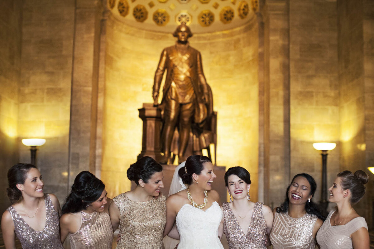 gold-bridesmaids-dresses