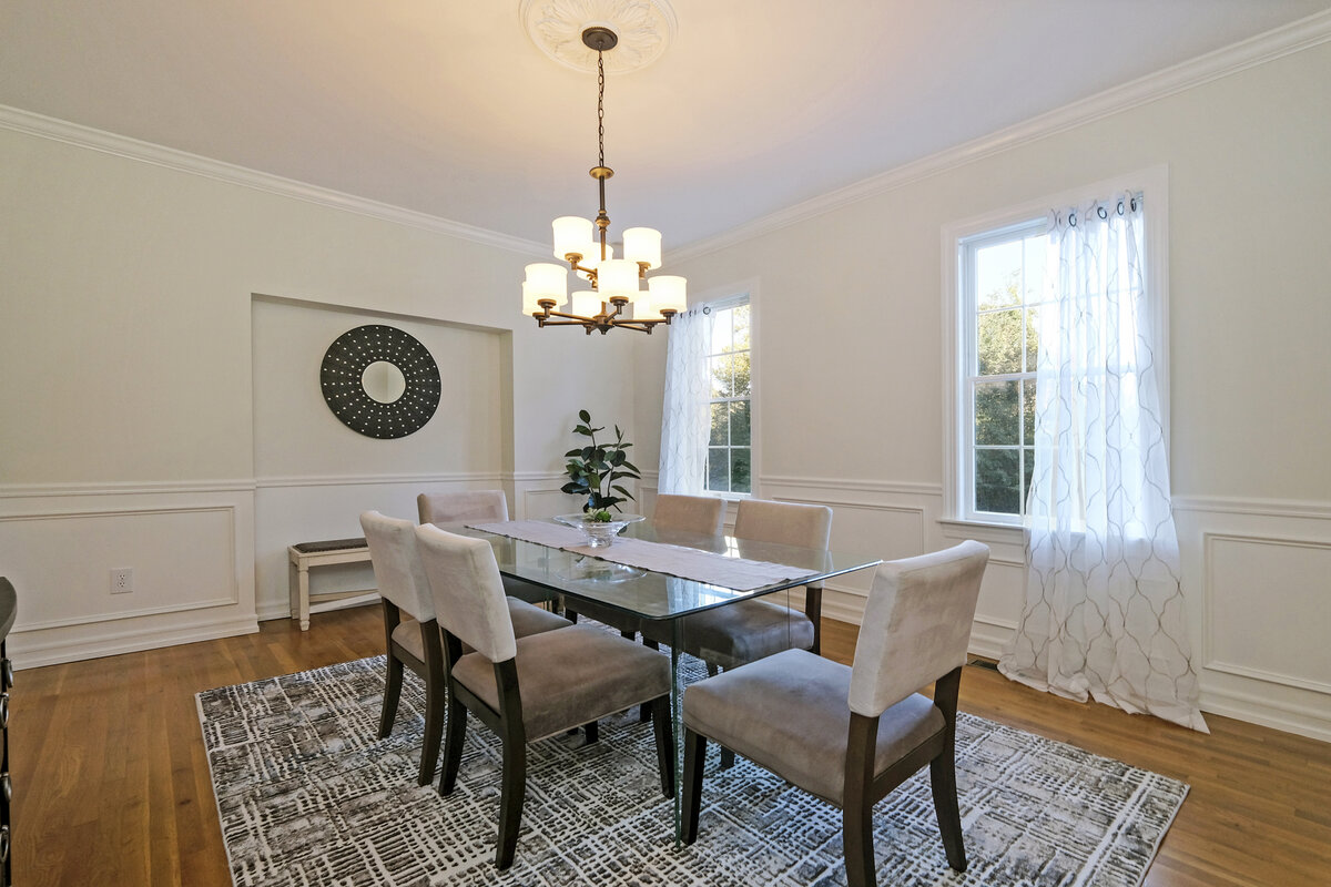 dining room with dining table