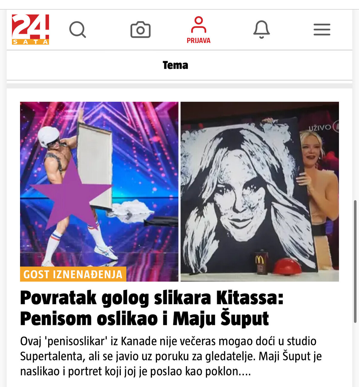 Brent Ray Fraser 24Sata Newspaper Croatia 2018 - 10