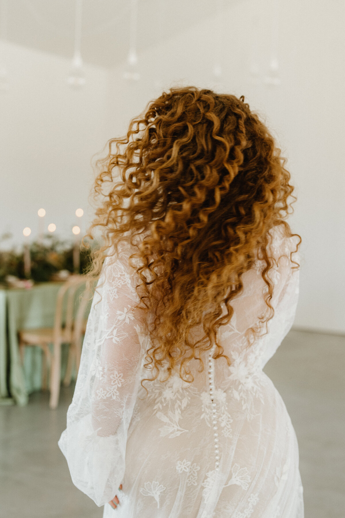 A bride spins for her solo portrait shot