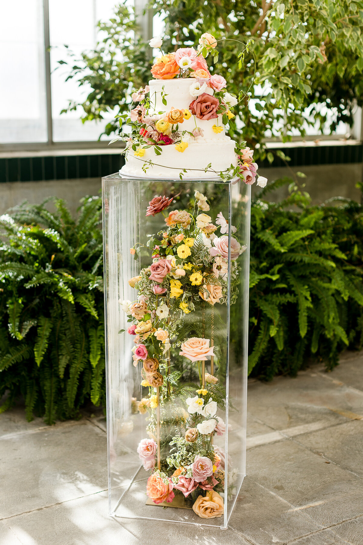 Cake on flowers