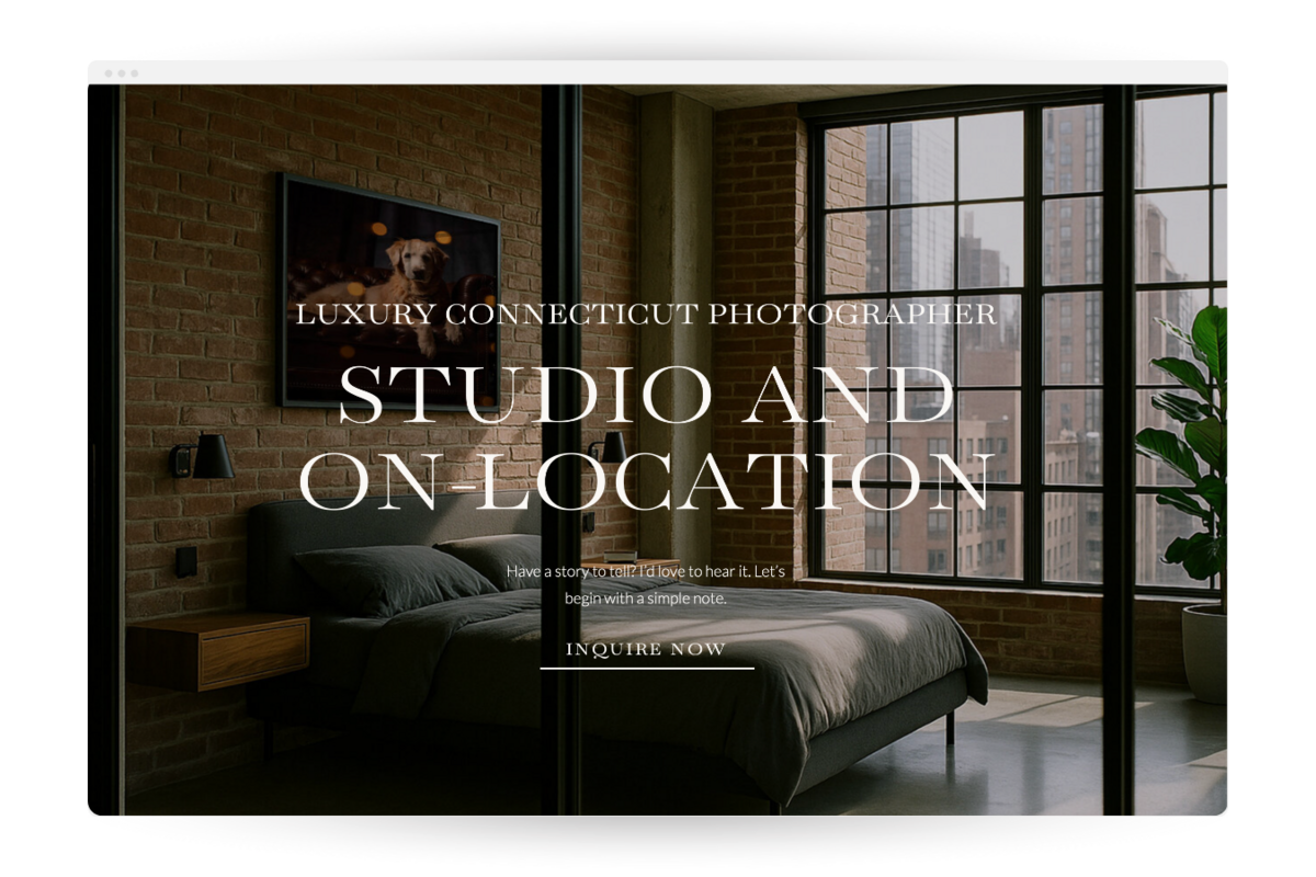 Masculine Showit Website Template Mockup Designed By SEO Expert High Tide Strategy | Ralph Lauren, Old Money-Inspired Branding