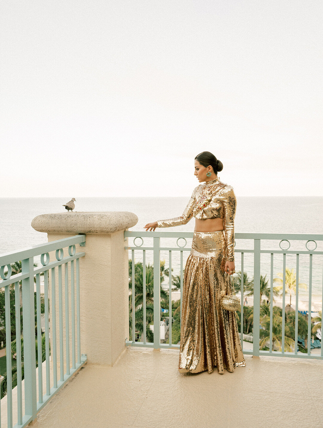 01 Welcome - Indian Sabyasachi Gown Wedding Miami Ritz Key Biscayne by GoBella.com @gobelladesign  16
