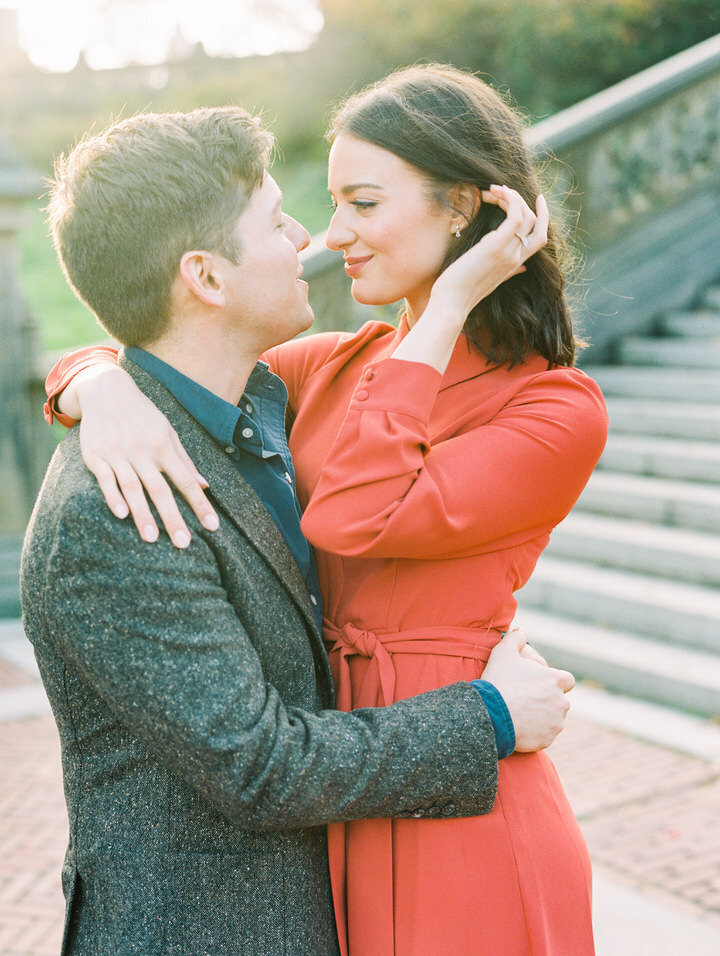 bethesda terrace engagement photos