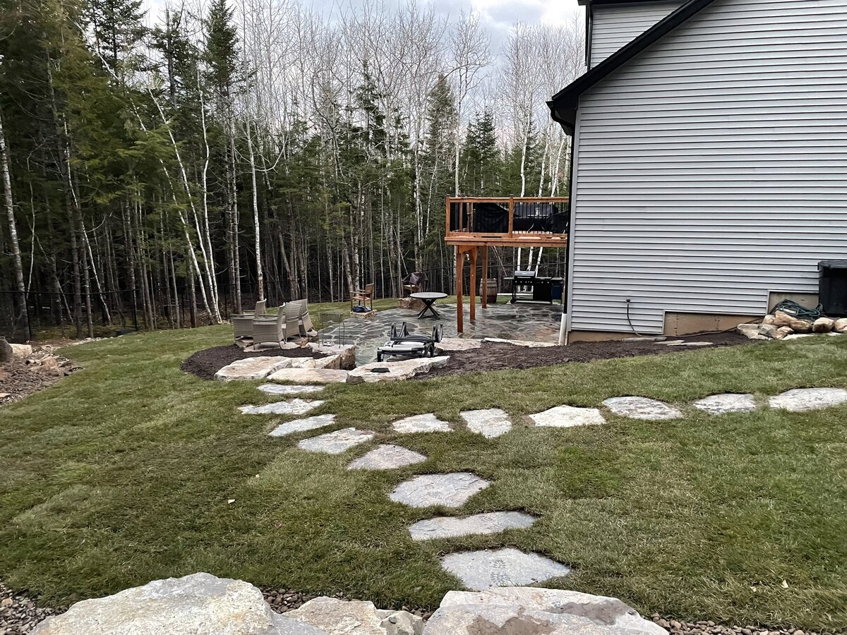 Ground Down Land Management - Halifax Excavation Services - Stone Landscaping Patio Work - sod installation - garden beds & mulch