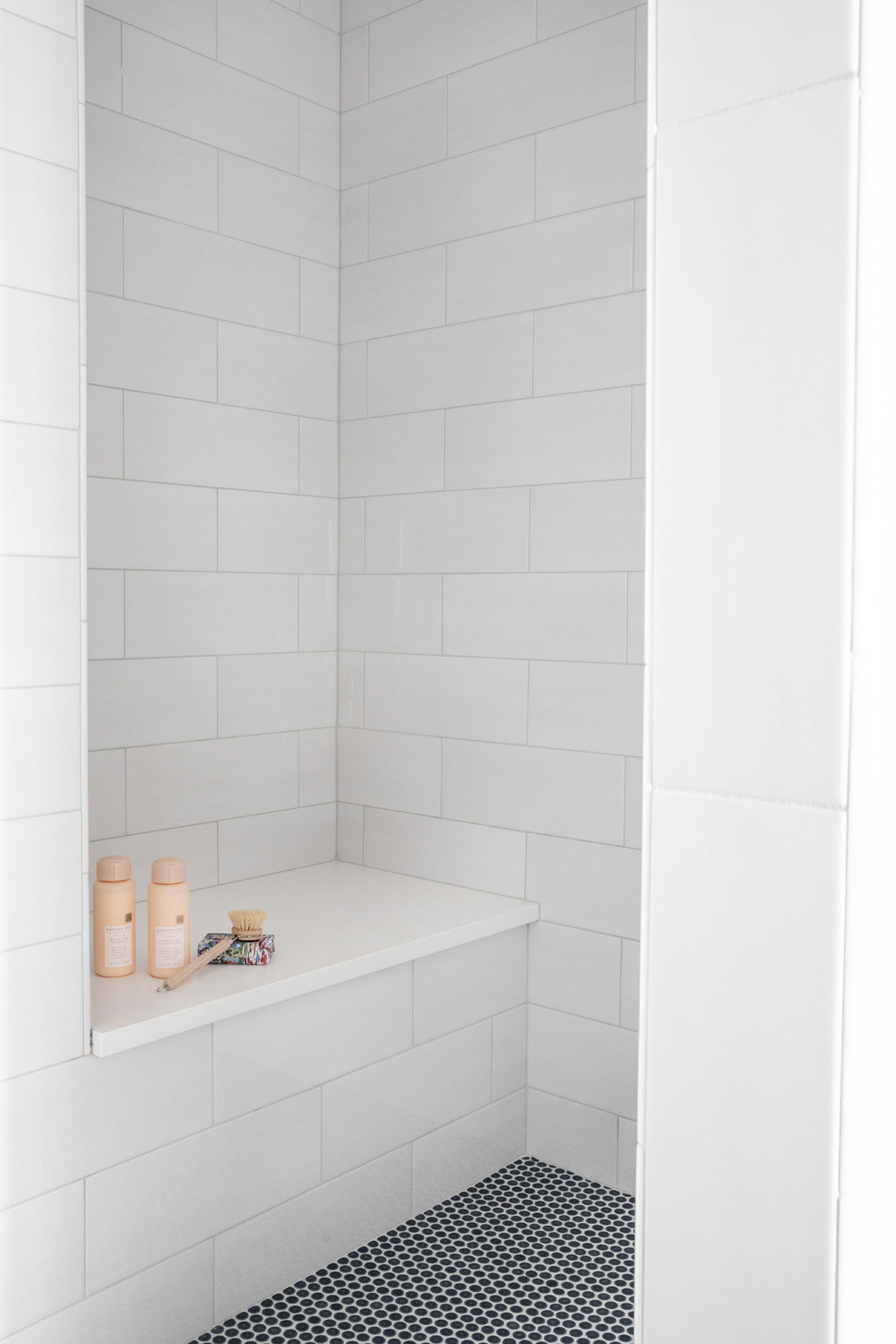 Boys-Bathroom-with-White-Oak-Vanity-Navy-Penny-Tile-3